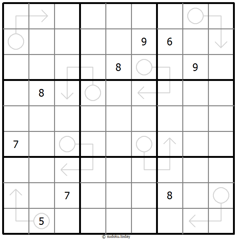 箭头数独 #66938