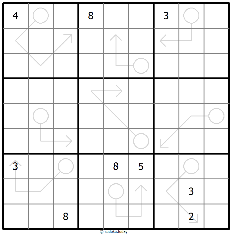箭头数独 #66947
