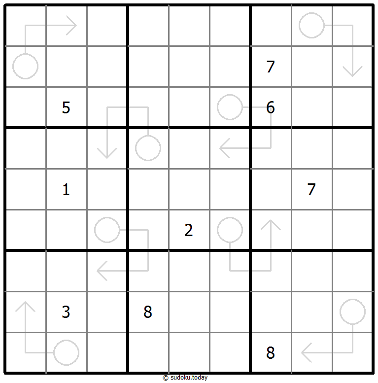 Arrow Sudoku 2025年12月01日