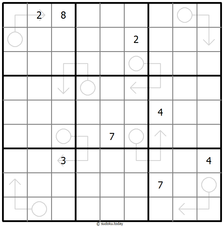 箭头数独 #66982