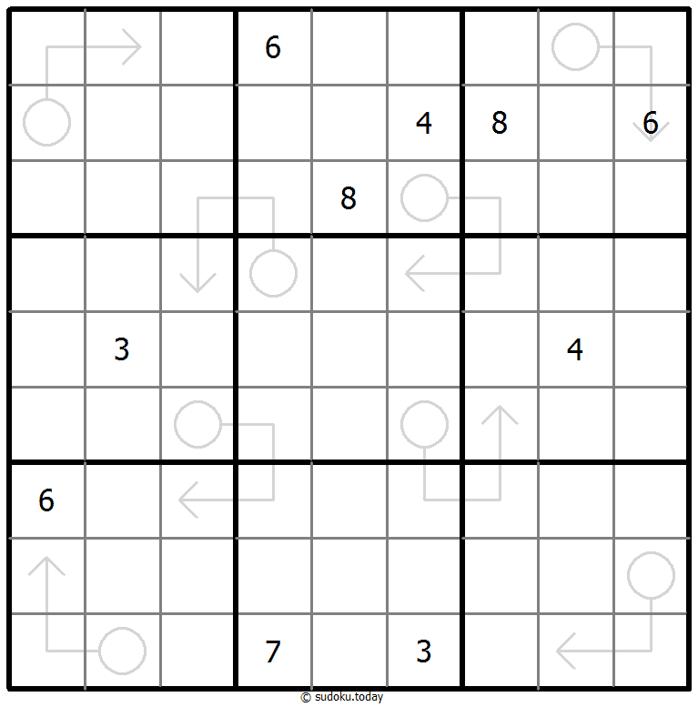 箭头数独 #66997
