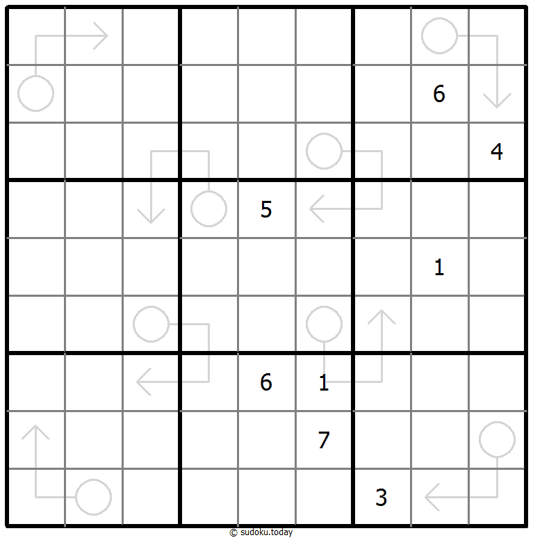 箭头数独 #67007