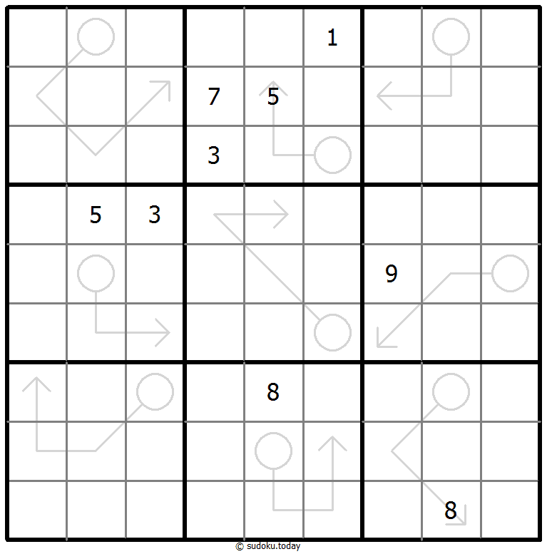 箭头数独 #67011