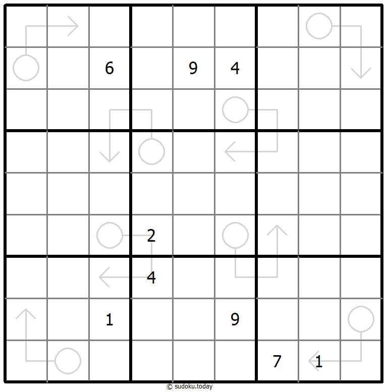 箭头数独 #67019