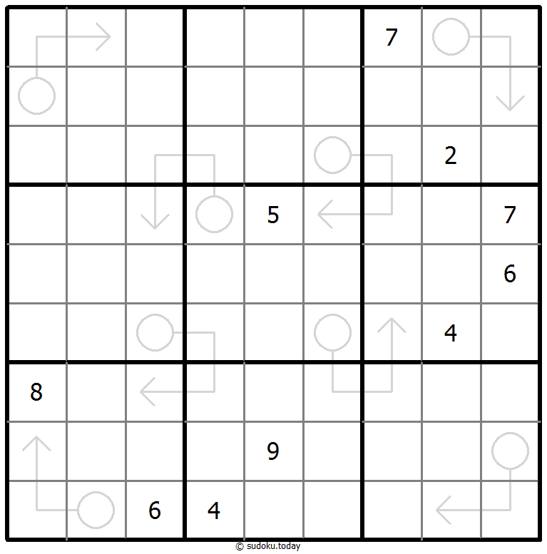 箭头数独 #67084