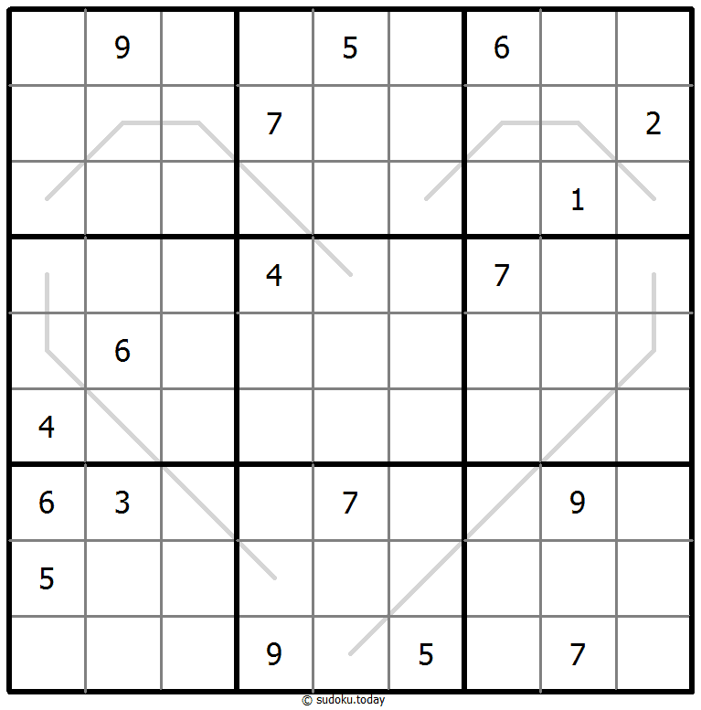 奇偶线数独 #67551