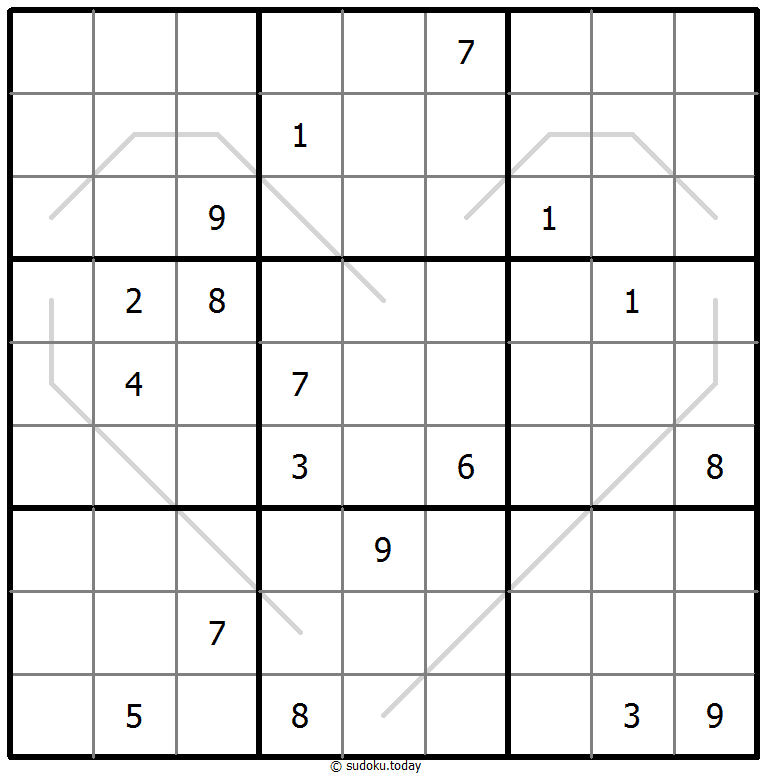 奇偶线数独 #67559