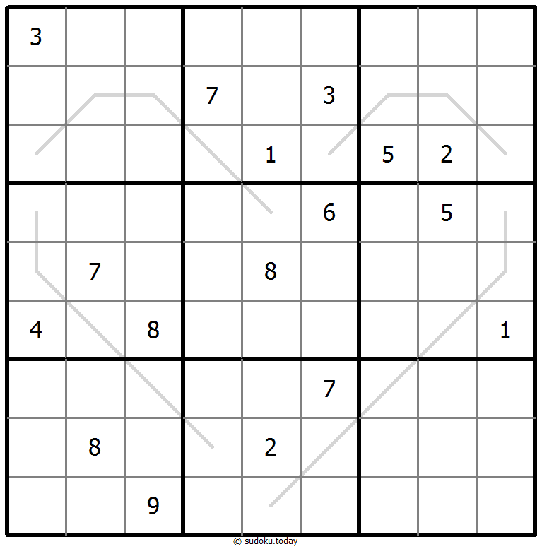 奇偶线数独 #67569