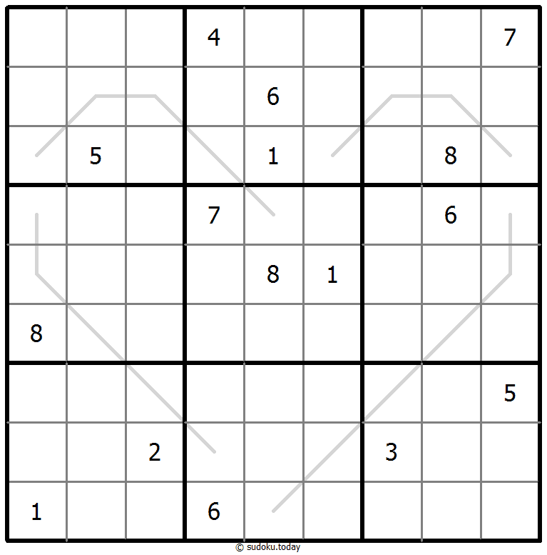奇偶线数独 #67584