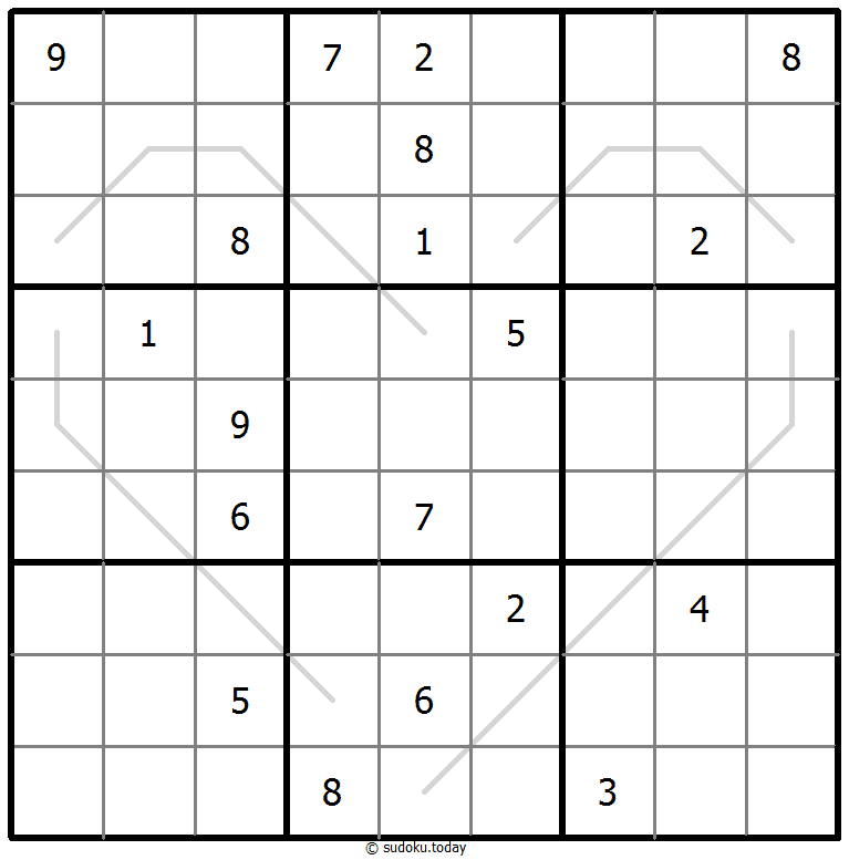 奇偶线数独 #67587