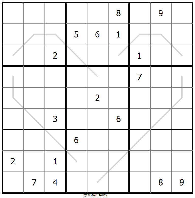 奇偶线数独 #67588
