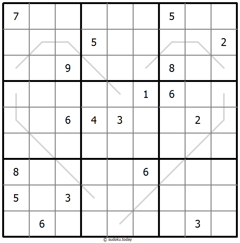 奇偶线数独 #67590