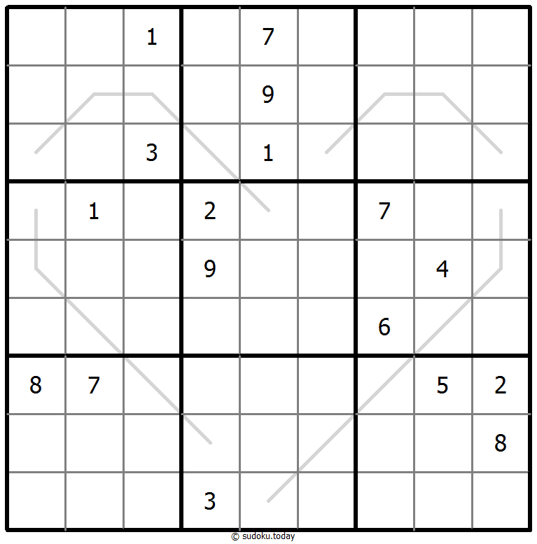 奇偶线数独 #67591