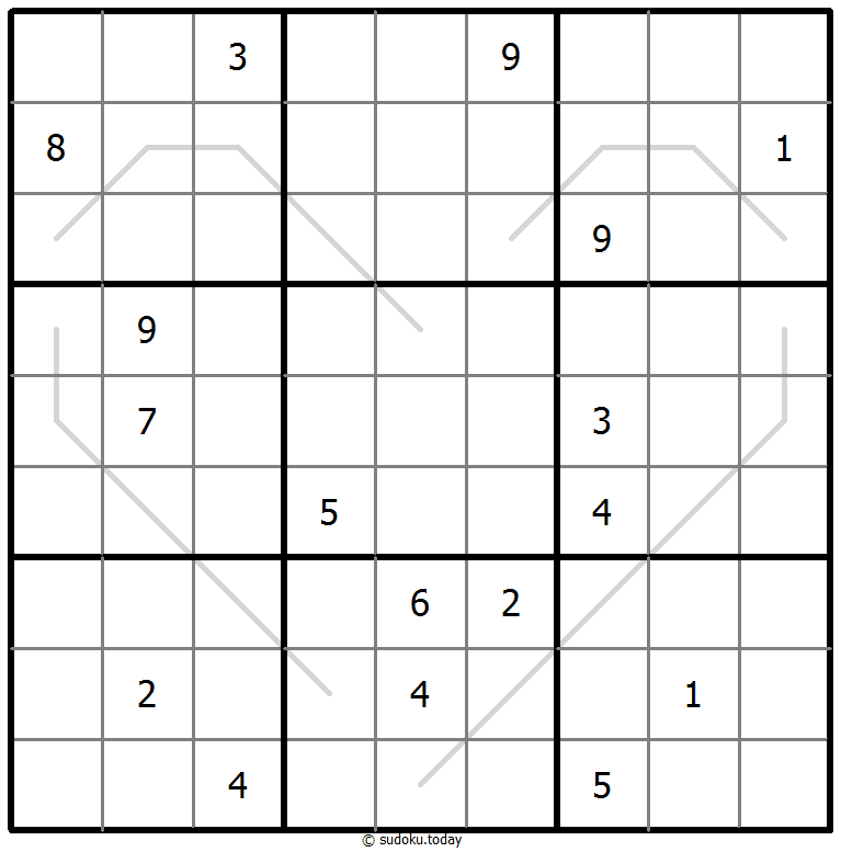 奇偶线数独 #67592