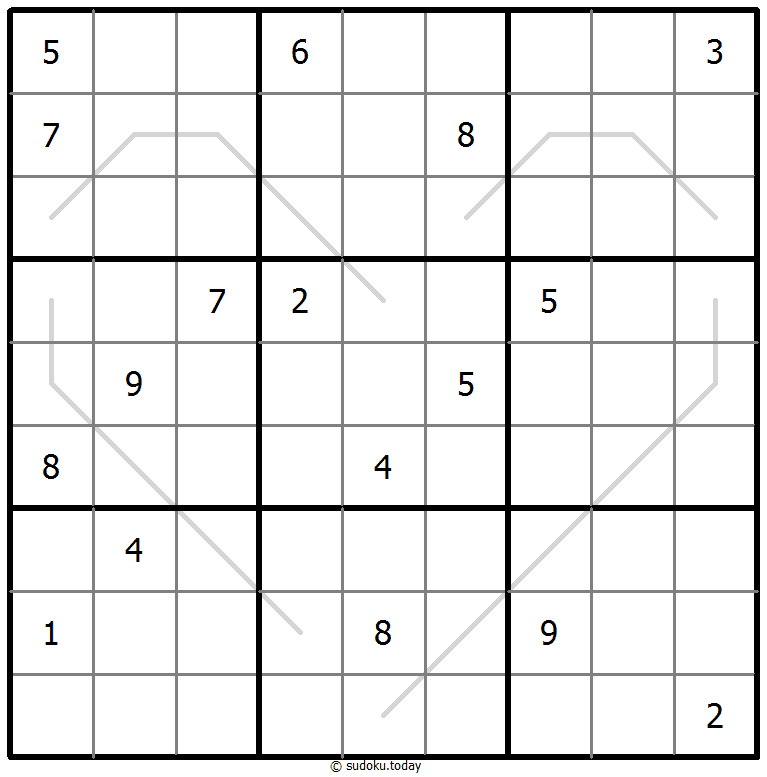 奇偶线数独 #67593