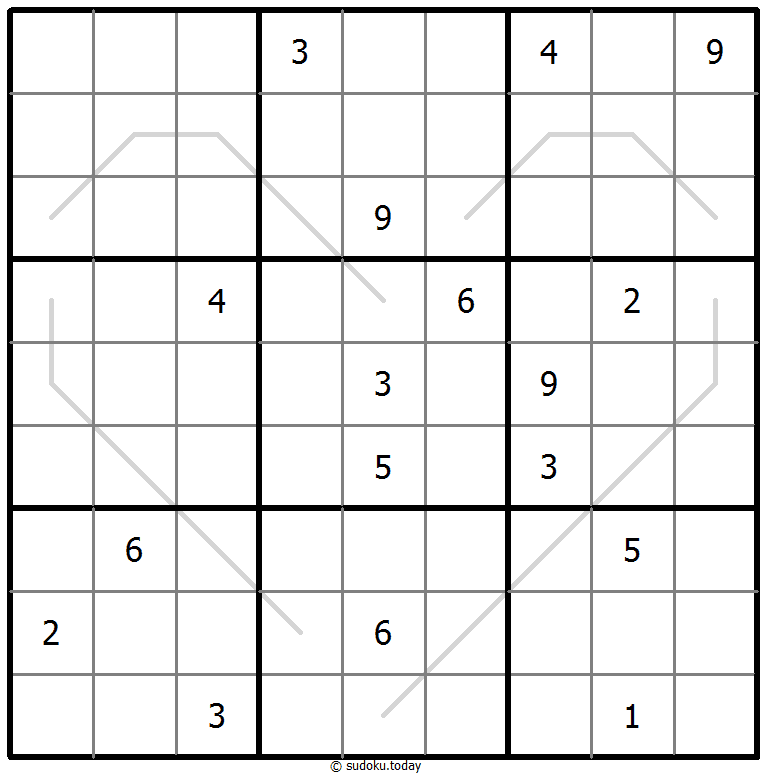 奇偶线数独 #67599
