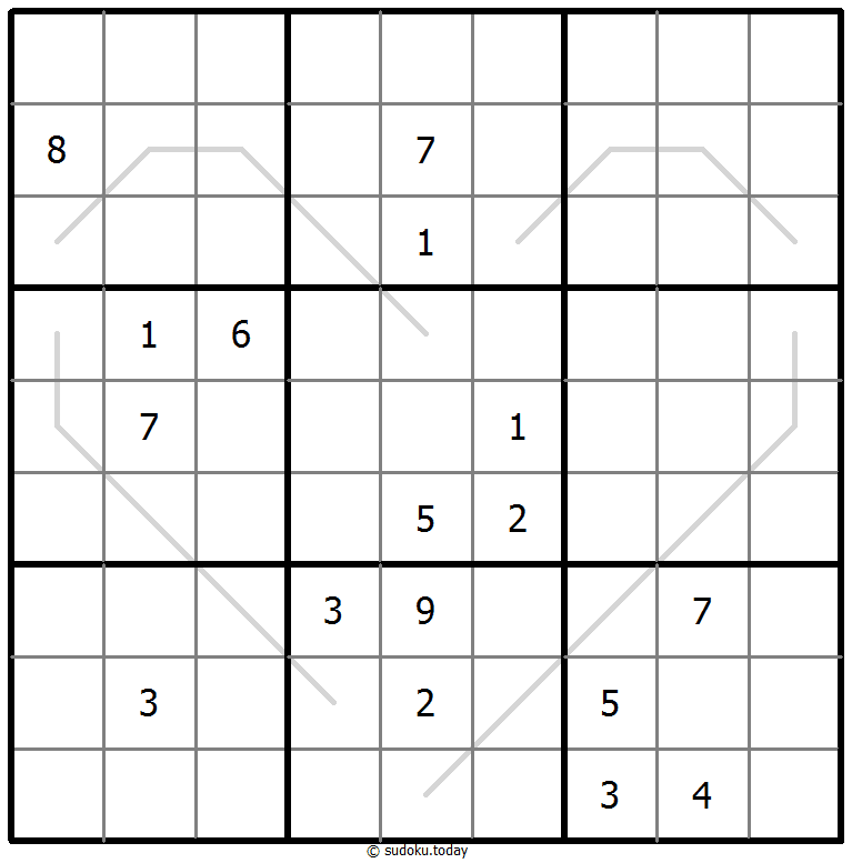 奇偶线数独 #67606
