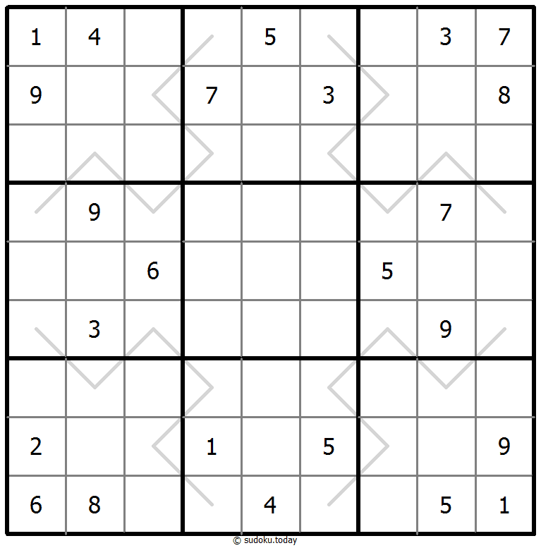 奇偶线数独 #67632