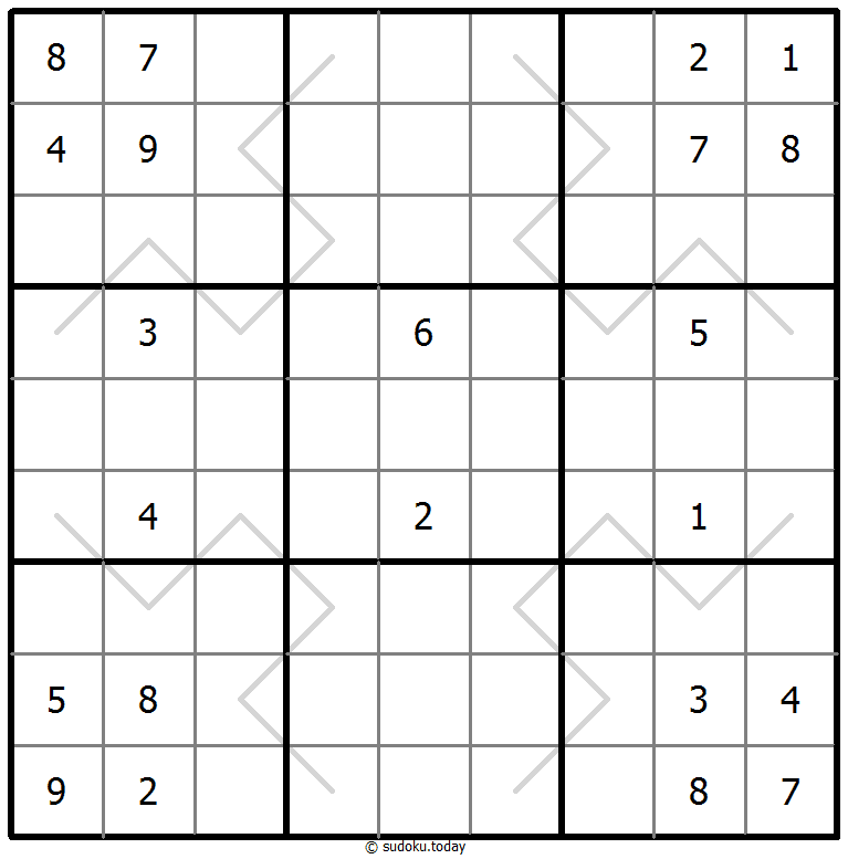 奇偶线数独 #67635