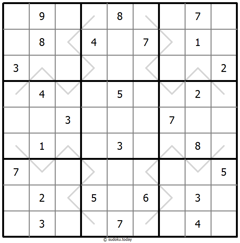 奇偶线数独 #67638