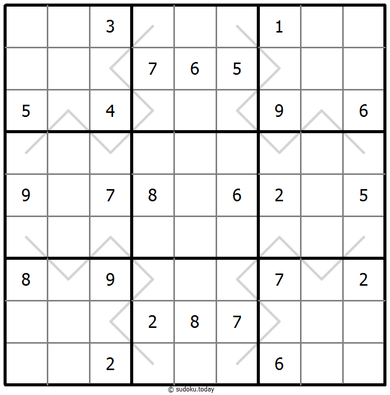 奇偶线数独 #67643