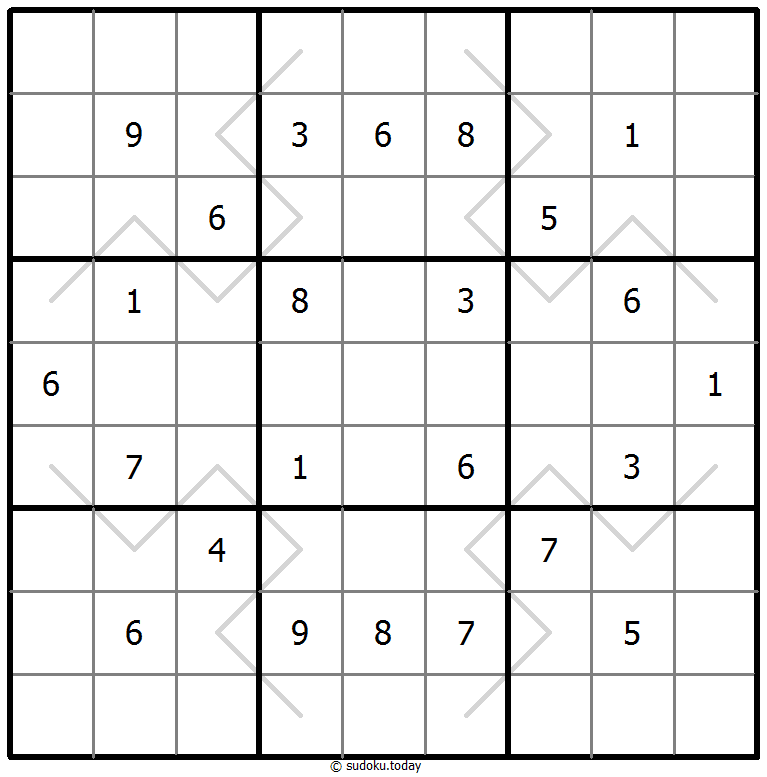 奇偶线数独 #67647