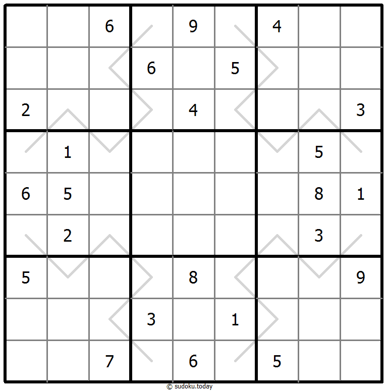 奇偶线数独 #67660