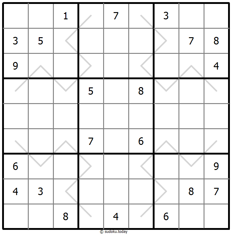 奇偶线数独 #67663
