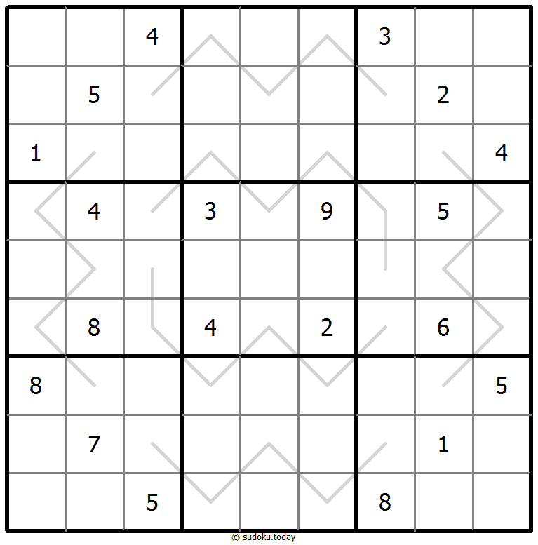 奇偶线数独 #67675