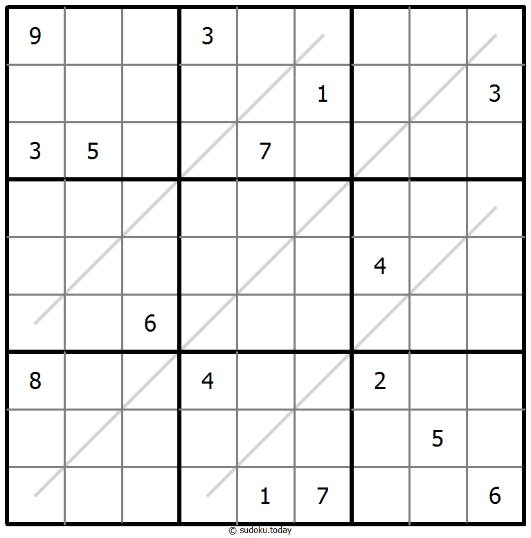 奇偶线数独 #67767