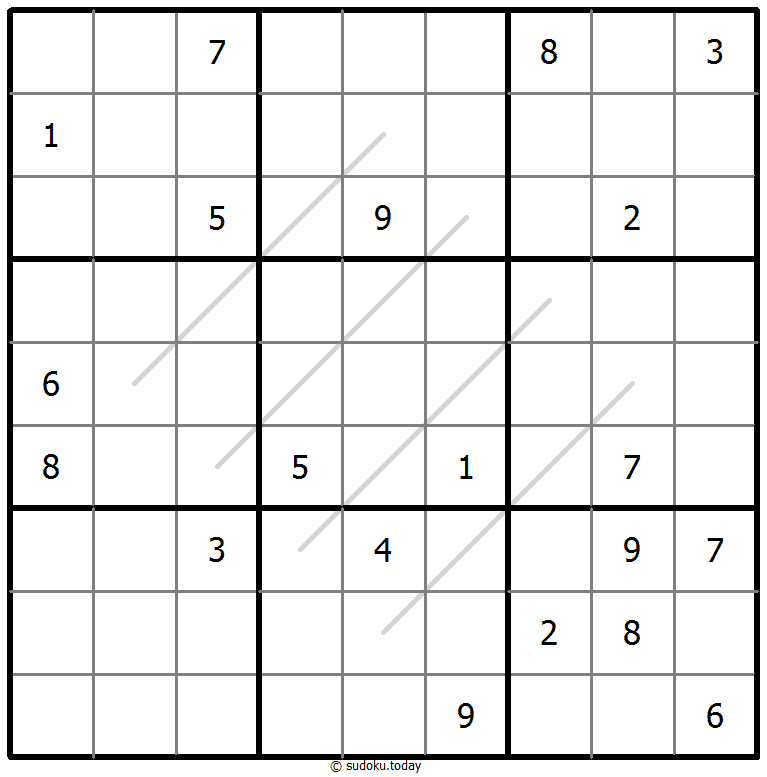 奇偶线数独 #67837