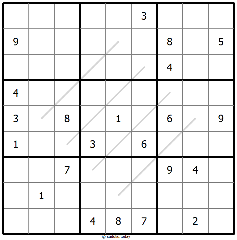 奇偶线数独 #67875