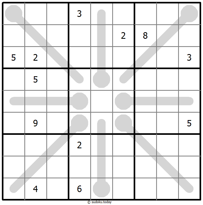 温度计数独 #65983