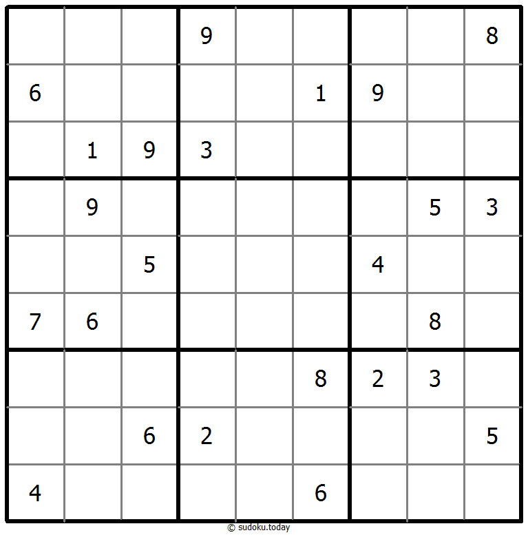 经典数独 2025年10月29日