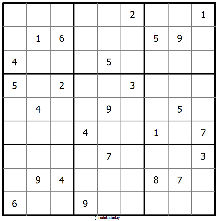 经典数独 2025年11月01日