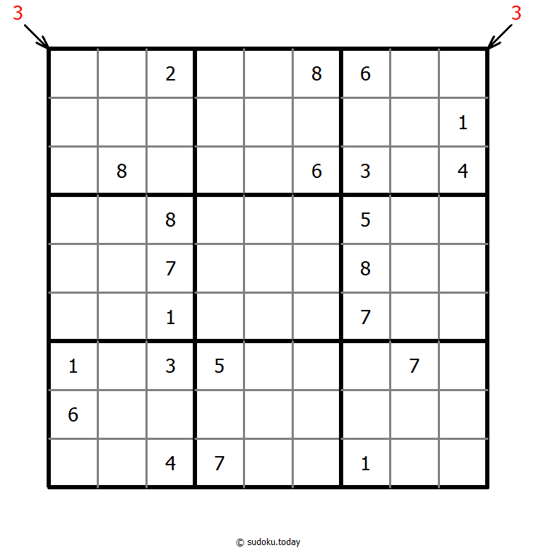 指向数独 示例题图