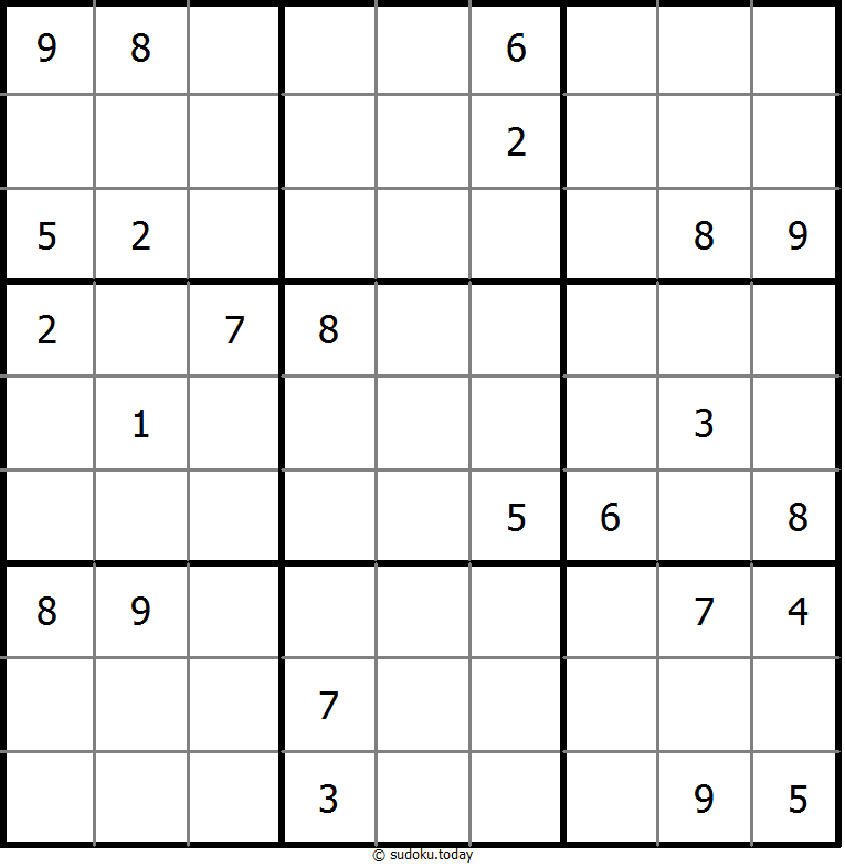 经典数独 #9552
