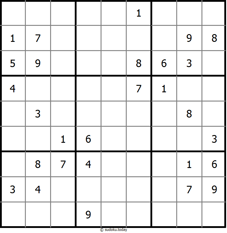 经典数独 #9589