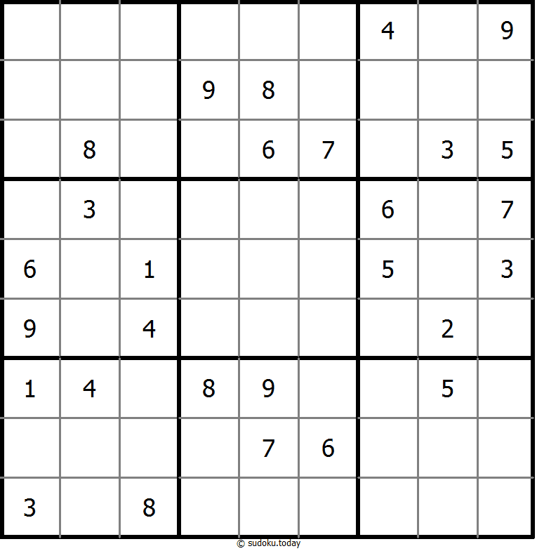 经典数独 #9596