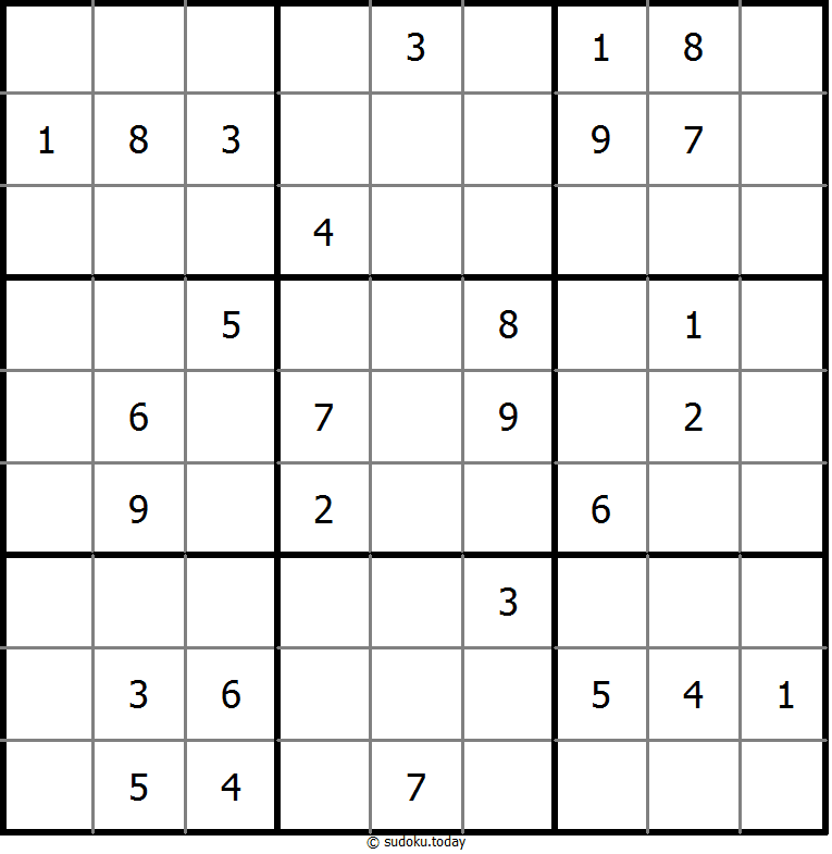 经典数独 #9626