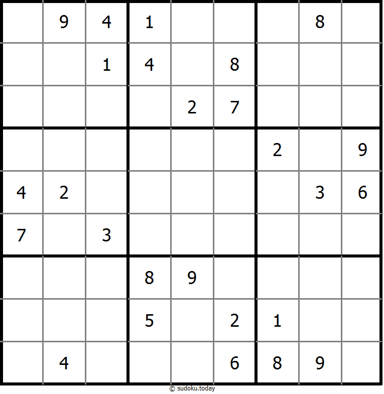 经典数独 #9701