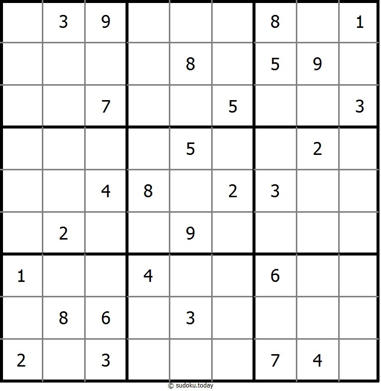 经典数独 #9756