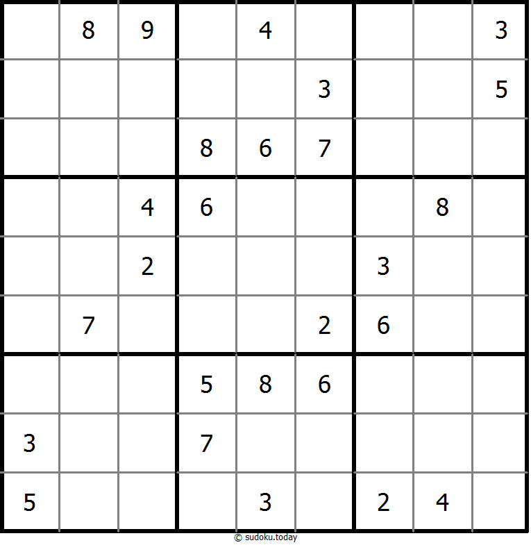 经典数独 #9759