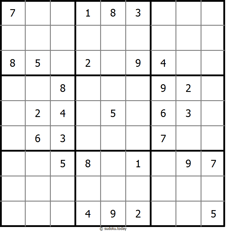 经典数独 #9767
