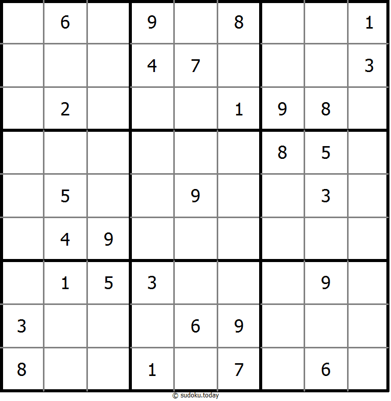 经典数独 #9795