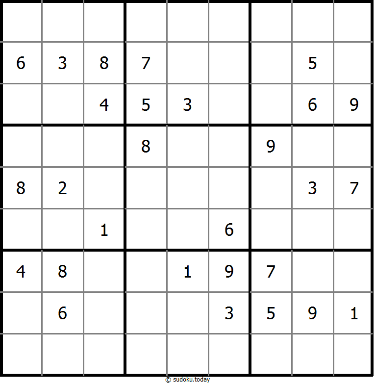 经典数独 #9875