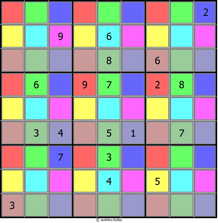 颜色数独 #19598