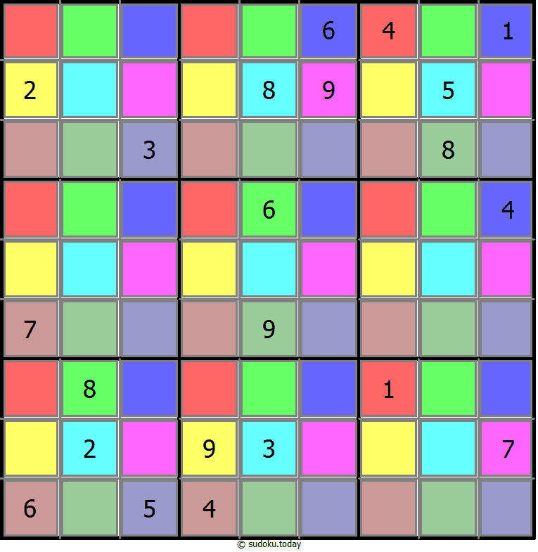 颜色数独