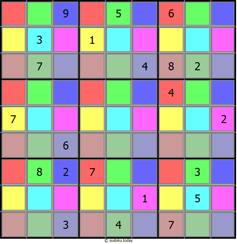 颜色数独