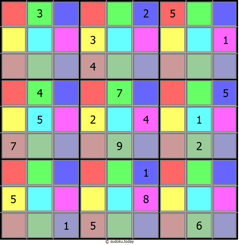颜色数独